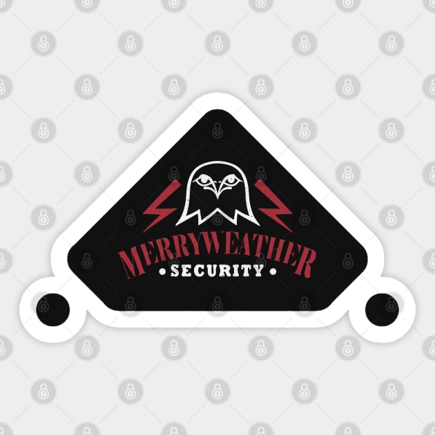 "Merry Weather Security" GTA V Print Sticker by DungeonDesigns